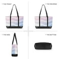 thumbnail image 6 of FORMRS Canvas Laptop Tote Bag for Women with 15.6" Computer Compartments Shoulder Handbag, Light Blue Gradient, 6 of 7