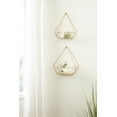 thumbnail image 7 of Kate and Laurel Prouve Decorative Geometric Multi-use Metal Wall Display Shelves, Gold, 2 piece set, 7 of 7