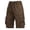 Brown, variant on SGMVNU Men's Beach Board Shorts Cargo Shorts Soft Swim Trunks Elastic Waist Bathing Suit with Pockets, Beige, Size M