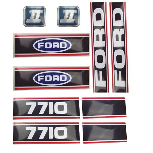 Ford Decal Set, 7710 II, 1986later, Vinyl