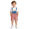 thumbnail image 5 of Heydday Kids American Flag Bibs Overalls Boy Girl 4th of July Outfits Adjustable Straps Coveralls Patriotic Romper Jumpsuits, 5 of 6
