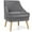 Grey, variant on Costway Accent Chair Velvet Upholstered Single Sofa with Rubber Wood Legs Pink