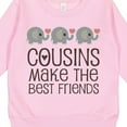 thumbnail image 3 of Inktastic Cousins Make the Best Friends Toddler Sweatshirt, 3 of 4