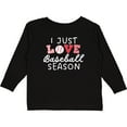 thumbnail image 3 of Inktastic I Just Love Baseball Season Boys or Girls Long Sleeve Toddler T-Shirt, 3 of 5