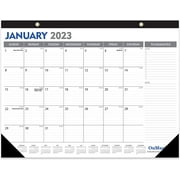 Large Desk Calendar 2023-2024 - 18 Months from Jan. 2023 through Jun. 2024, 22 x 17 Inches Desktop Calendar with Julian Date, Corner Protectors for School Home Office