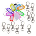thumbnail image 2 of jifeng 20 Mixed Plastic Key Tag Split s Metal Lobster Swivel Clasp Keychain Set with Swivel Clasp, 2 of 8