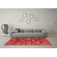thumbnail image 3 of Ahgly Company Indoor Round Abstract Red Modern Area Rugs, 8' Round, 3 of 4