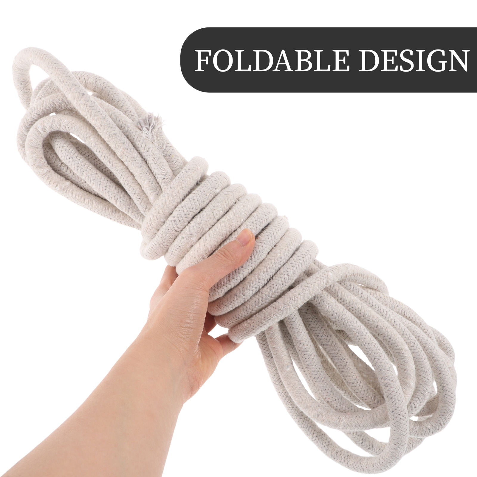 WEUVEB Thick White Macrame Cord Bundle for Crafting, Handwoven Cotton Rope for Macrame Projects and Activities