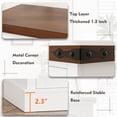 thumbnail image 6 of Yeahumalia Electric Fireplace TV Stand for 80'' TVs, 36'' Fireplace, Wooden Media Console, Living Room/Bedroom, White, 6 of 8
