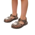 thumbnail image 6 of Abomasnow Boys and Girls Glitter Closed Toe Fisherman Sandals Adjustable Buckle Ankle Strap Waterproof Summer Water Shoes, 6 of 7