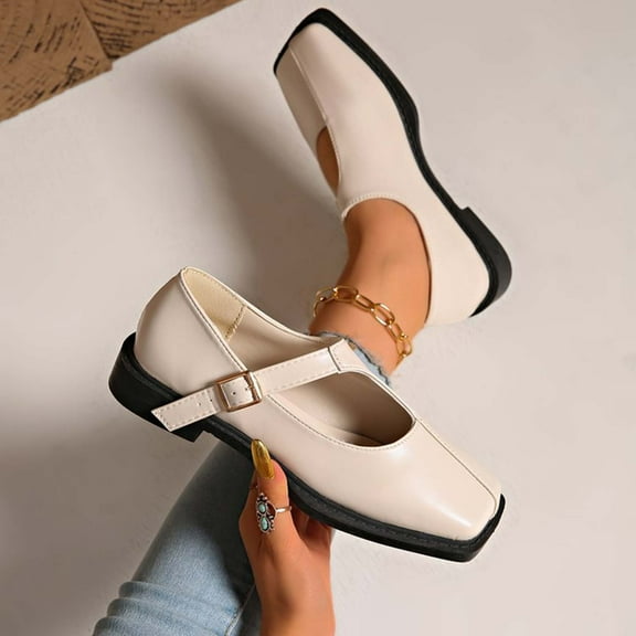 Yusimy Women's Stylish Casual Leather Loafers - Retro French British-Inspired Lightweight Niche Design Flats with Versatile Everyday Wear and Eye-Catching Details