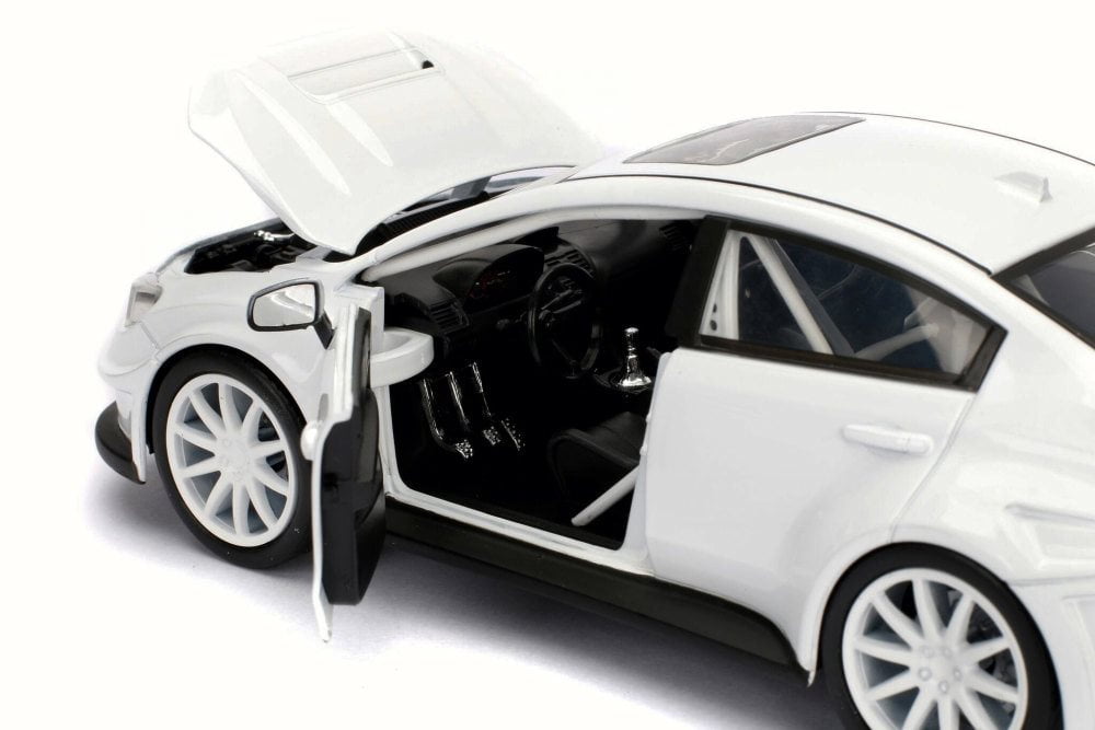 Mr. Little Nobody's Subaru WRX STI Fast & Furious F8 Fate of Furious, Glossy White - Jada 98296 - 1/24 Scale Diecast Model Toy Car