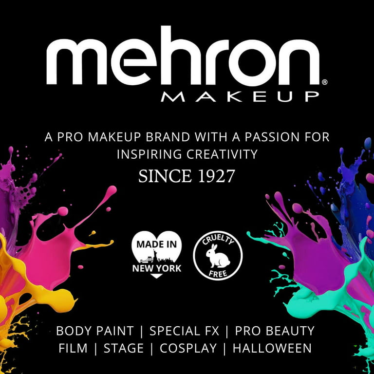 Mehron Metallic Powder & Mixing Liquid Face Body Paint Make Up