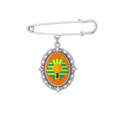 thumbnail image 1 of Ancient Egypt Pattern Pharaoh Brooch Pin Dress Shirt Shawl Clips, 1 of 3