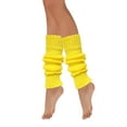 thumbnail image 2 of Wrapables 80's Style Neon Fluorescent Ribbed Leg Warmers, Yellow, 2 of 5