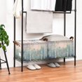 thumbnail image 3 of Yayeee Foldable Storage Basket for Shelves with Handles Set of 2 Waterproof Cloth Bins, Night Deer, 3 of 7