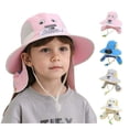 thumbnail image 2 of LRen Kids Sun Hat UPF50+ Sun Protection Bucket Hat with Rechargeable Fan Toddler Summer Beach Play Hats with Neck Flap for Girl Boy, 2 of 4
