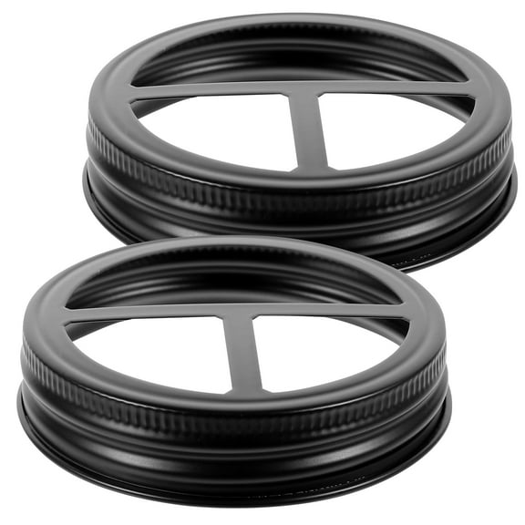 2pcs Jar Toothbrush Holder Compartment Jar Cover Simple Jar Lid Creative Bottle Cover