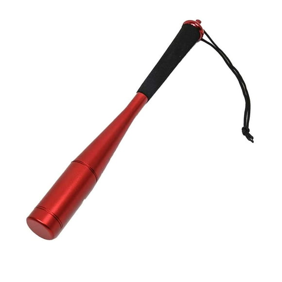 Fishing Bat Aluminum Alloy Hammer Knock Portable Tool Portable Skid-proof Practical Soft Handle Fish Stick Fittings Parts Red
