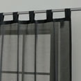 thumbnail image 6 of (3 pack) Mainstays Light Filtering Tab Top Curtain Panel Set, Set of 2, Black, 37" W x 95” L, 6 of 6