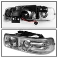 thumbnail image 3 of AKKON - For 99-02 Chevy Silverado 00-06 Suburban Tahoe Z71 SUV Chrome LED Projector Headlights+Chrome Bumper Signal Lamps, 3 of 5