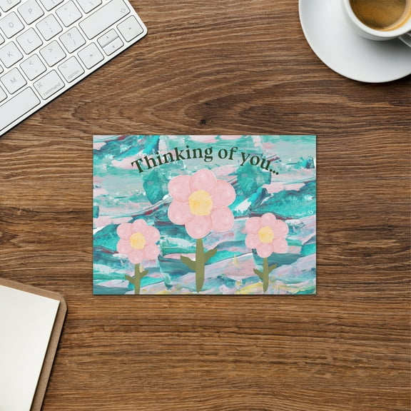 Thinking of You Floral Greeting Card