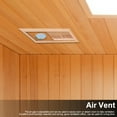 thumbnail image 3 of Sauna Gable Vent Kit, Sauna Room Air Ventilation Panel Square Sauna Room Air Vent Grille Wooden Ventilation Louvers Sauna Room  Accessory for Sauna Room and Swiming Pool, 3 of 7