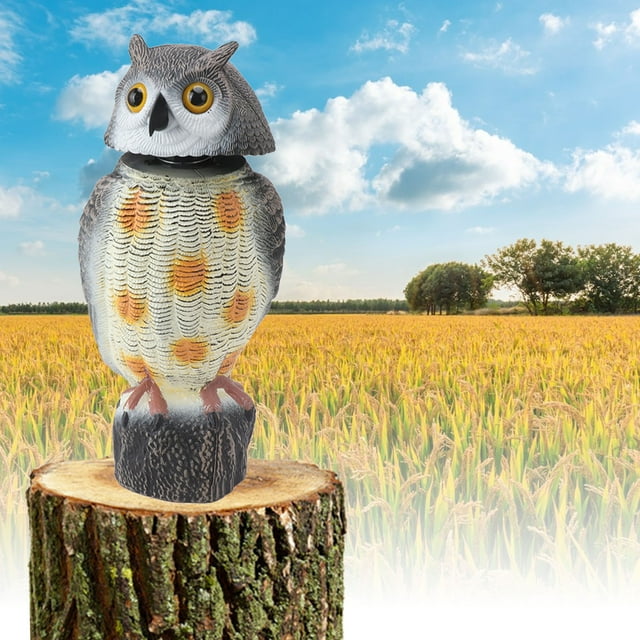 Owl Bird Scarecrow Decoy, Sunproof Waterproof Plastic Fake Owl Bird Scarecrow Decoy For Garden