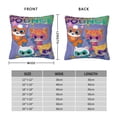 thumbnail image 6 of Super Kitties Throw Pillow Cover Decoration Pillow Case Cushion for Home Sofa Couch 20"x20", 6 of 7