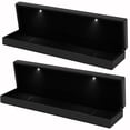 thumbnail image 1 of Estuche negro mate elegante AurixLarge 2Pzas Negro 23x5x3.5cm PVC Joyero., 1 of 3