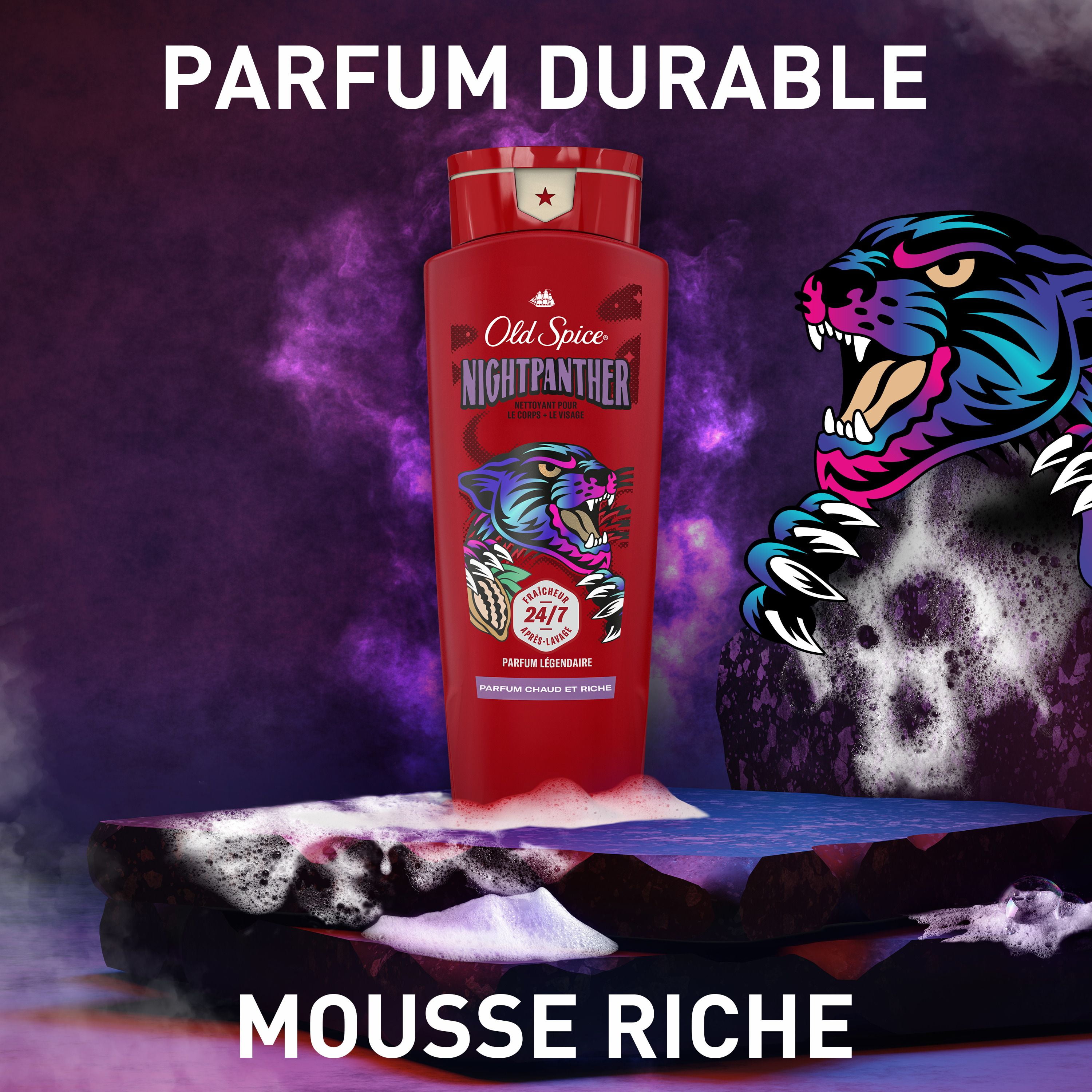 Nettoyant pour le corps Old Spice pour hommes, NightPanther