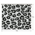 thumbnail image 5 of White and Gray Of Leopard Print Shower Curtain 84"x72" ,Bathroom Decorative Shower Curtains Set with 12 Hooks,Modern Waterproof Washable Shower Curtain, 5 of 6