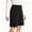 01# Black, variant on Ihhxva Women's Shorts Casual Summer Elastic Waist Button Detail Pleated Solid Color Cotton Bermuda Shorts for Women Loose Fit Beach Vacation - Black XL