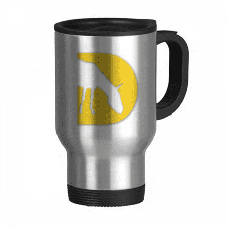 

Donkeys Meals Outlines Grasslands Travel Mug Flip Lid Stainless Steel Cup Car Tumbler Thermos