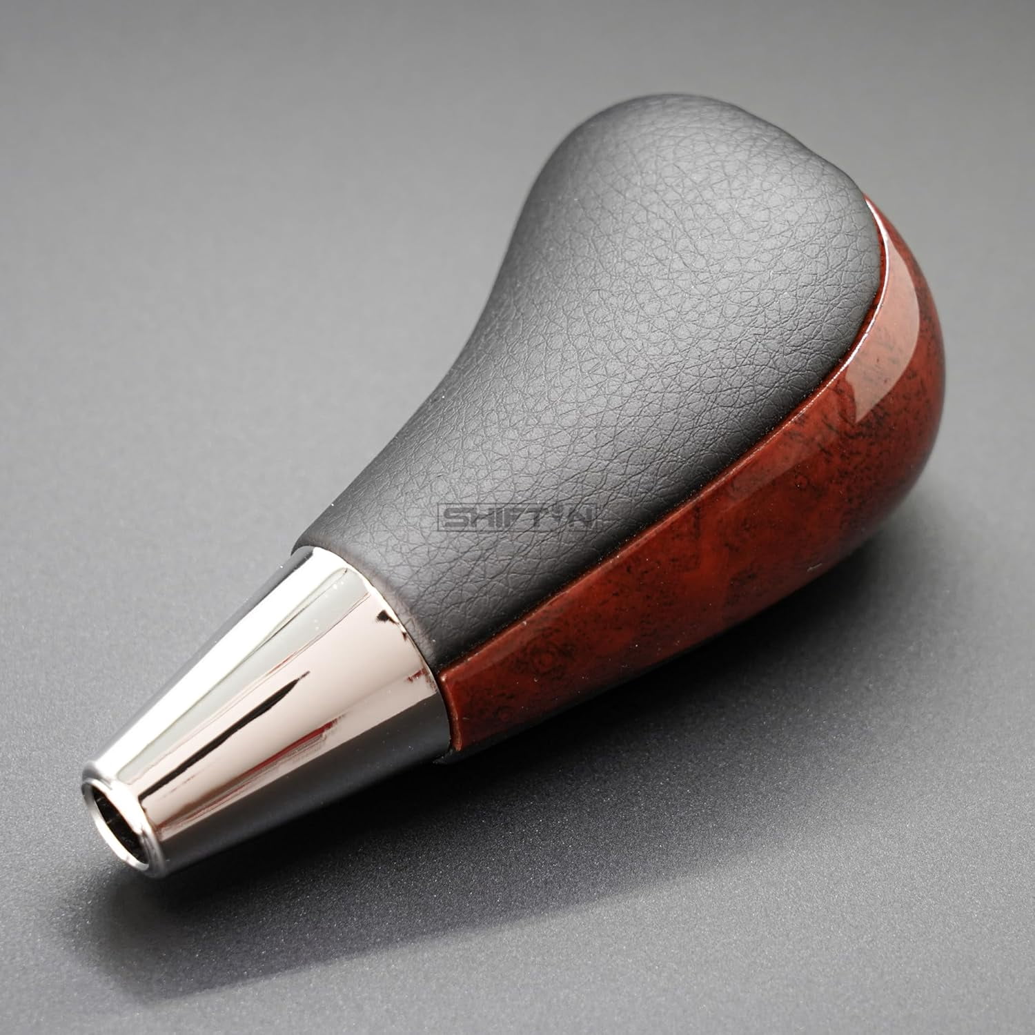 SHIFTIN Gear Shift Knob Shifter for Toyota Yaris 4Runner Rav4 Sienna Camry Corolla Tacoma Venza and Lexus ES GS IS LS LX RX SC 300 300h 330 350 400 430 450h 460 (Black Leather / Walnut Wood)