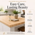 thumbnail image 4 of CONSDAN Polished Butcher Block Table Top, 25", 1.5", 4 of 7