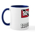 thumbnail image 2 of CafePress - 50% Trinidad And Tobago, 50% Ame - 11 oz Ceramic Mug - Novelty Coffee Tea Cup, 2 of 6