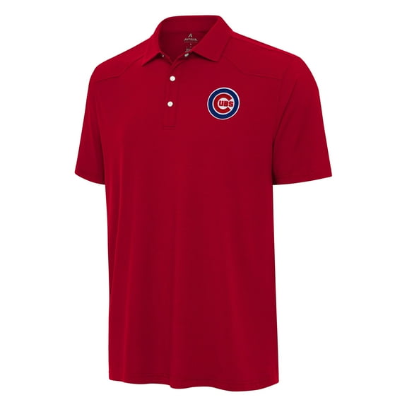 Men's Antigua Red Chicago Cubs Western Polo