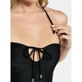 thumbnail image 5 of No Boundaries Women's Bay Club Strapless Keyhole One Piece, Sizes XXS-XXL, 5 of 7
