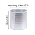 thumbnail image 3 of 5 Pack Flower Pot Covers, Double-Sided Foil Thermal Insulation Wrap with Hook and Loop Fastener, Winter Freeze Protection Cover for Outdoor Pots Garden Balcony, 3 of 7