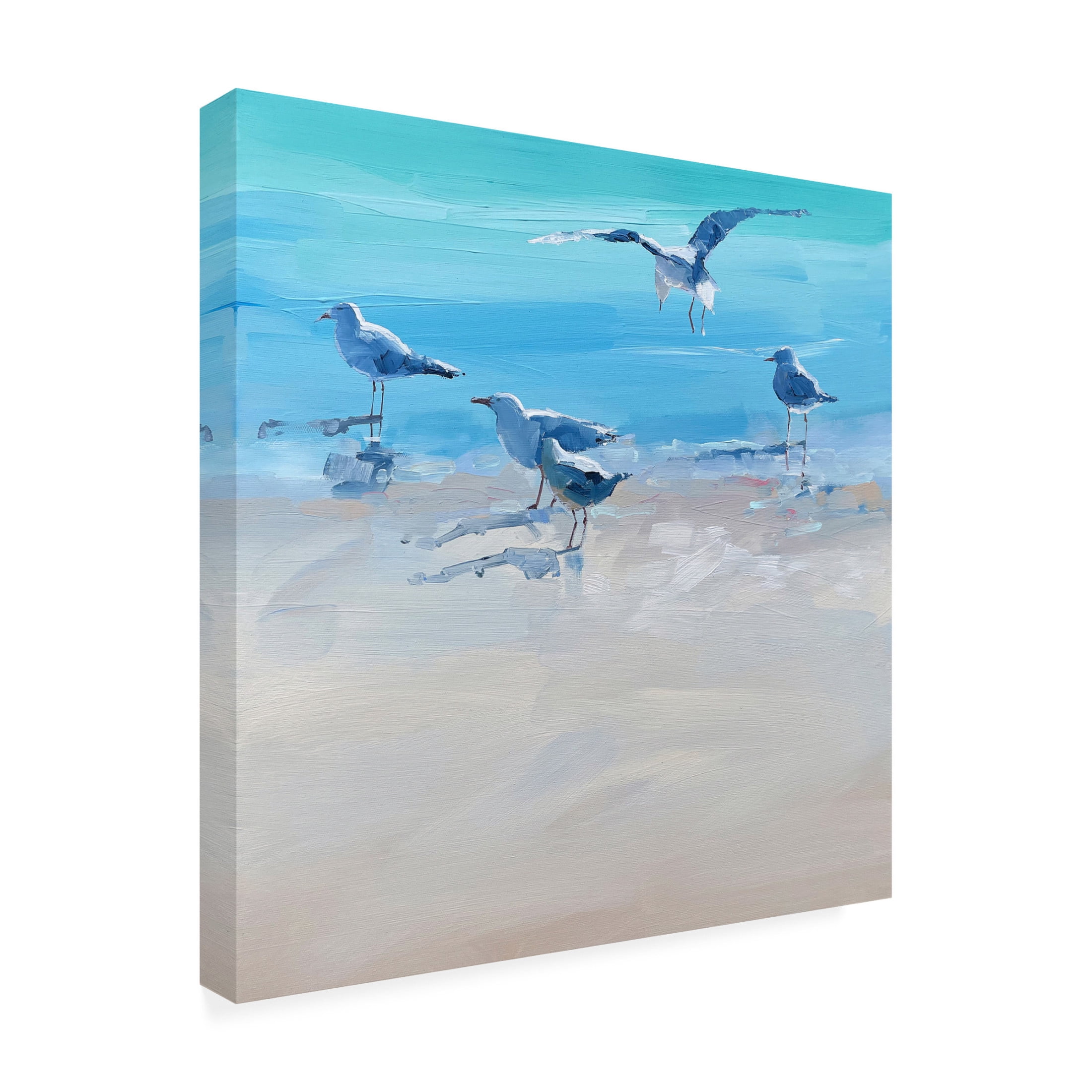 Canvas Wall Art - Craig Trewin Penny 'In the Shallows 2' Wall Art for Living Room, Bedroom, or Office Décor by Trademark Fine Art - 35 x 35 Inches