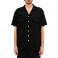 thumbnail image 2 of Blusa Casual De Verano Masculina, Camisa Casual De Manga Corta Para Hombre De Color Puro Con Bolsillo En El Pecho Para Citas, 2 of 7