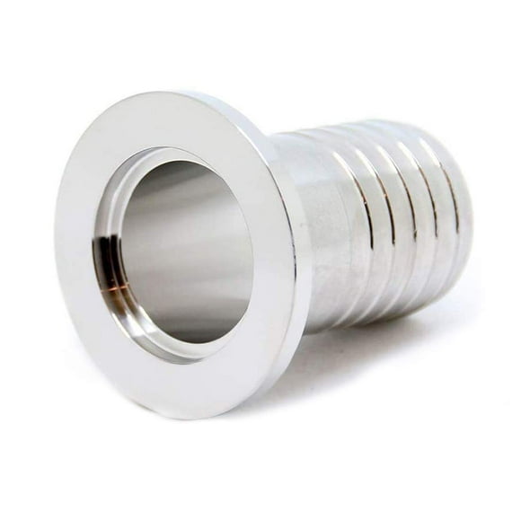 QiiMii KF25 Flange to 25 mm Rubber Hose Barb Adapter Fitting for Vacuum