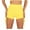 Yellow, variant on Womens Workout Shorts Side Tie Hot Yoga Shorts Tummy Control Leggings Solid Color Running Short Tights Sweapants Short