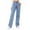 *Blue, variant on VBVC No Boundaries Women's Y2K Straight Leg Zipper Ripped Jeans,Ladies High Waist Stretchy Denim Pants,Solid Color Breathable Jeans Trousers For Women,Black,Size XL
