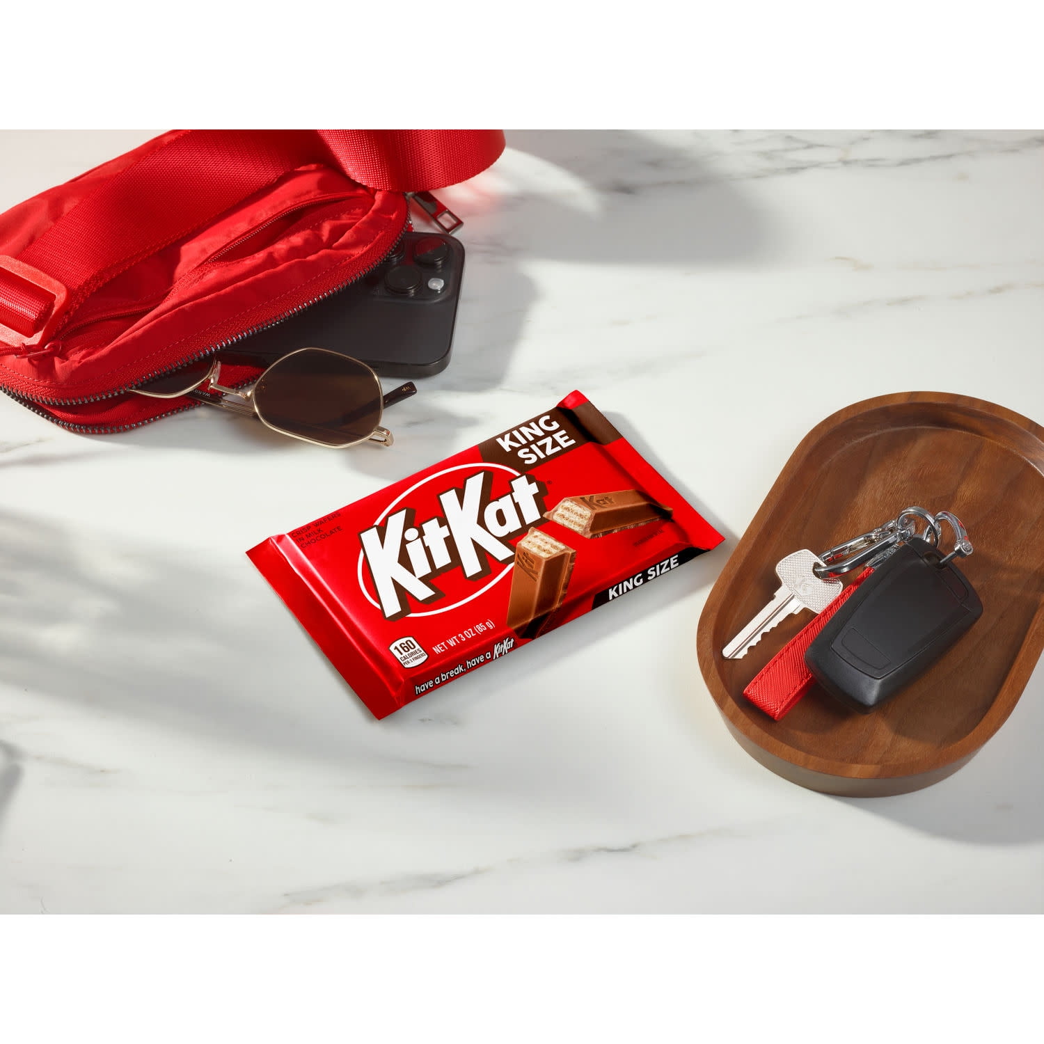 (6 pack) Kit Kat Milk Chocolate Wafer King Size Candy, Bar 3 oz