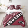 thumbnail image 3 of Football City Comforter Set Twin Size Bed In A Bag, 7Pcs American Football Bed Set Sports Decor Comforter+Flat Sheet+Fitted Sheet+2 Pillowcases+2 Throw Pillow Covers,Arizona, 3 of 5