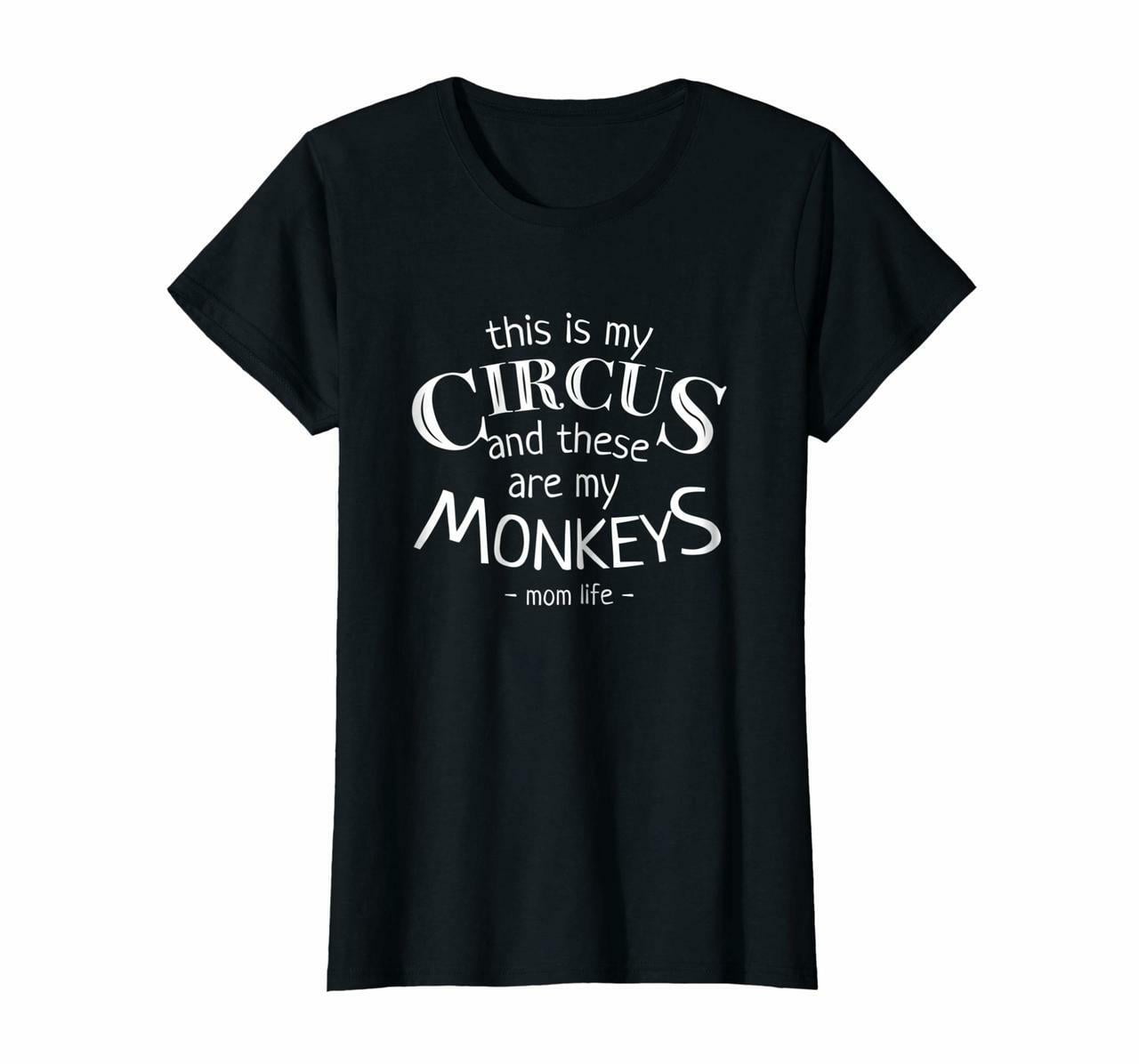 Circus Monkeys Tee Graphic Tee Mother Tee