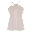 thumbnail image 4 of JINMGG Tank Tops for Women under $5,Women's Fashion Solid Sleeveless Vest T-Shirt Sling Blouse V Neck Casual Tops Beige XXL, 4 of 4