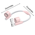thumbnail image 3 of 90° Rotatable Dual Head Wearable Neck Fan, 3 Speed USB Rechargeable Silent Hands Free Portable Cooling Fan, 3 of 5